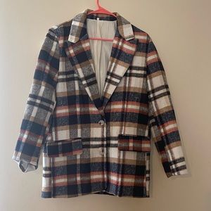 NWOT PLAID BLAZER
